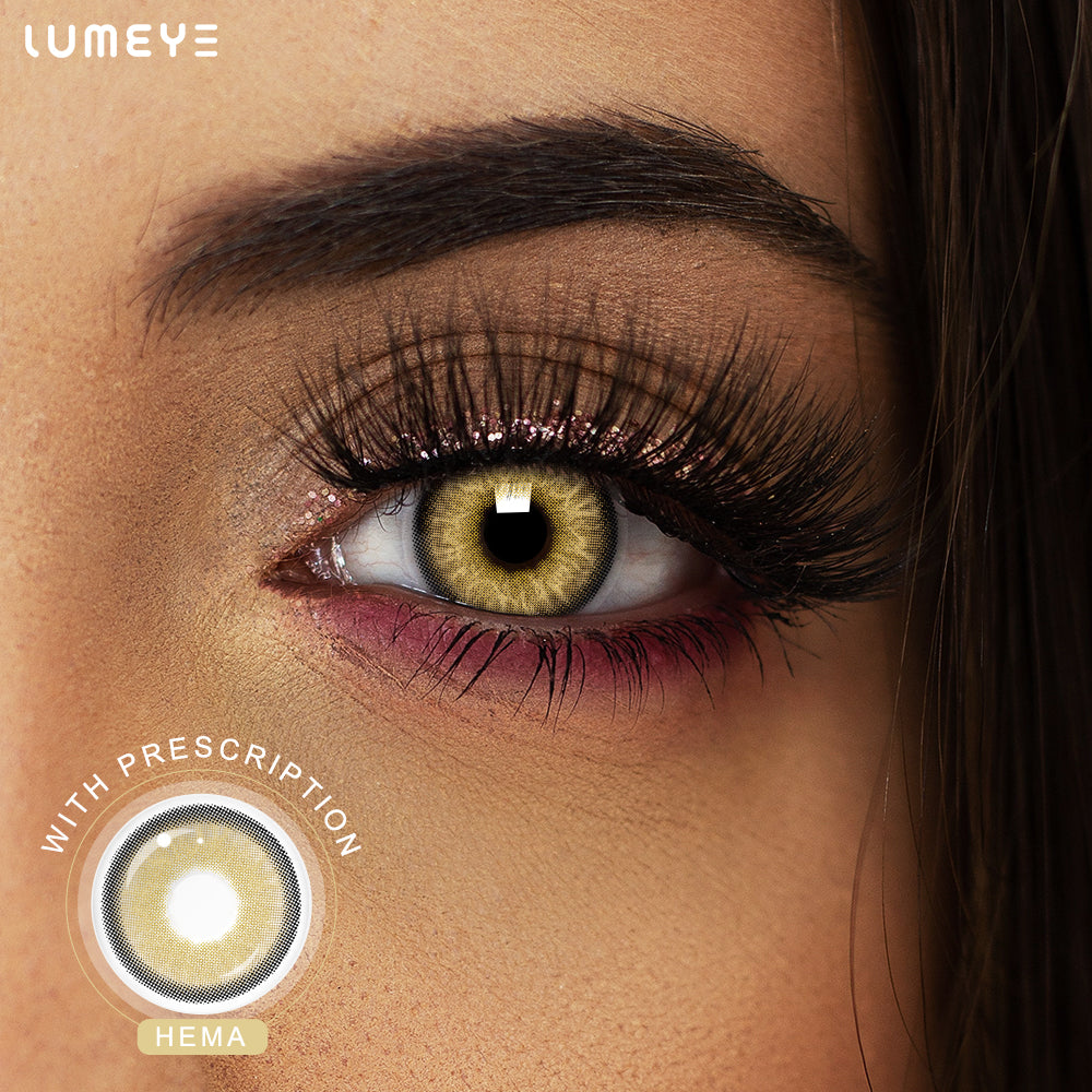 Best COLORED CONTACTS - LUMEYE Himalaya Brown Colored Contact Lenses - LUMEYE