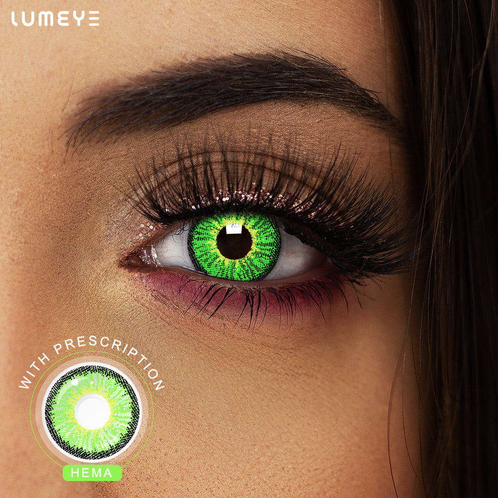 Best COLORED CONTACTS - LUMEYE Elf Green Colored Contact Lenses - LUMEYE