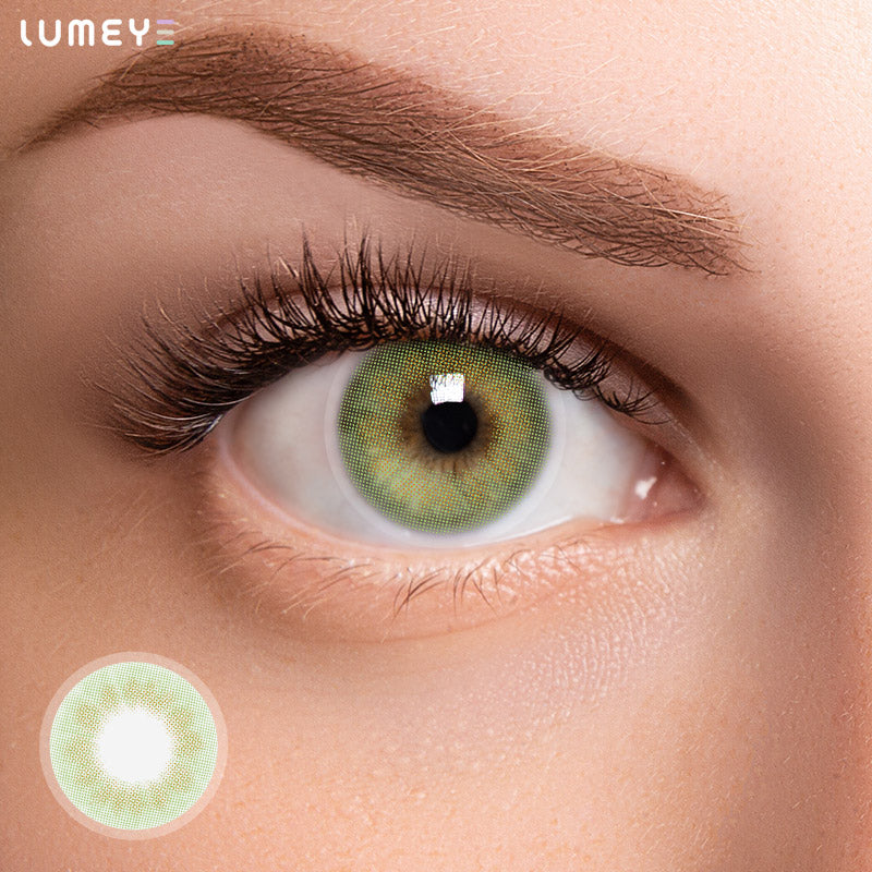 Best COLORED CONTACTS - LUMEYE Queen Green Colored Contact Lenses - LUMEYE