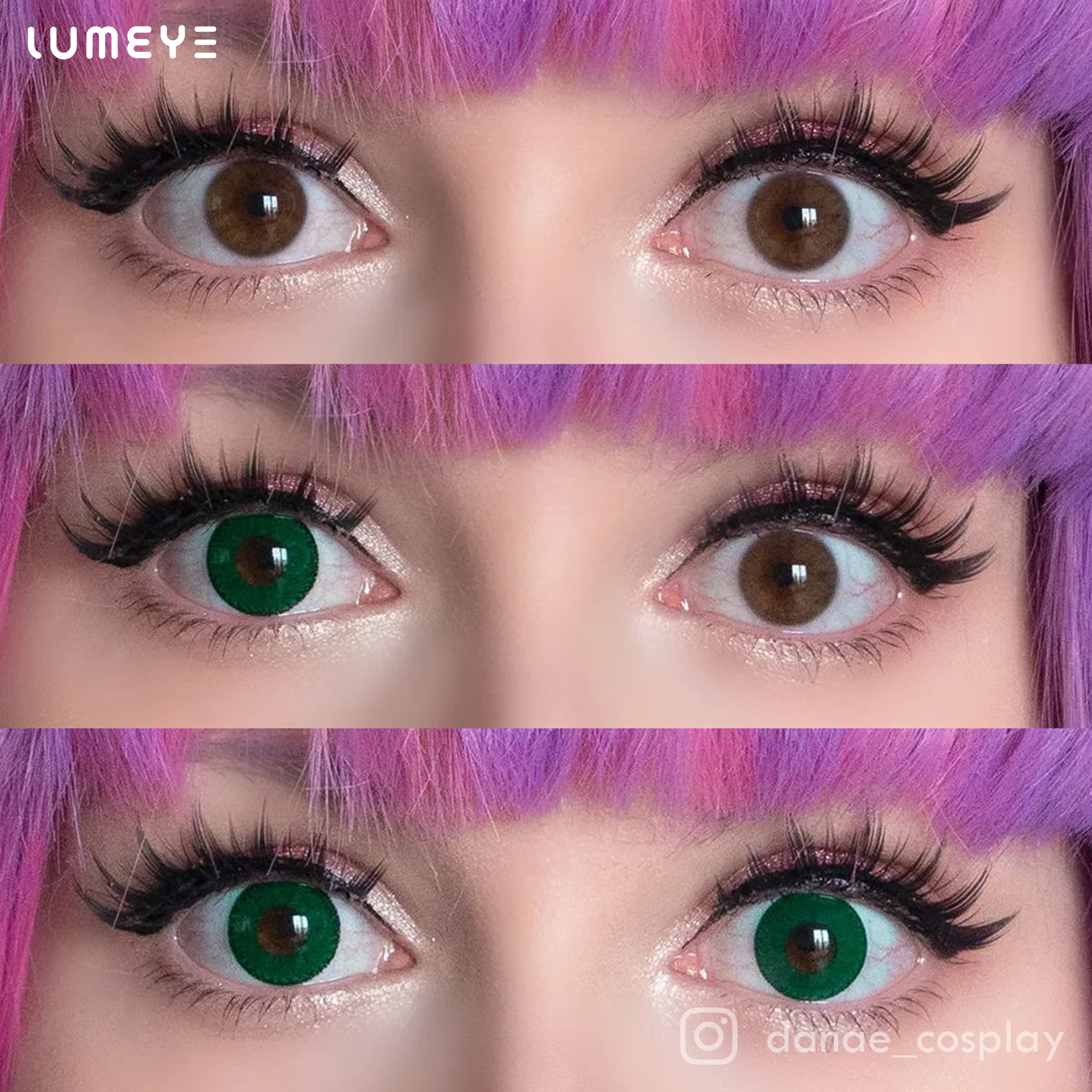 Best COLORED CONTACTS - LUMEYE Demon Green Colored Contact Lenses - LUMEYE