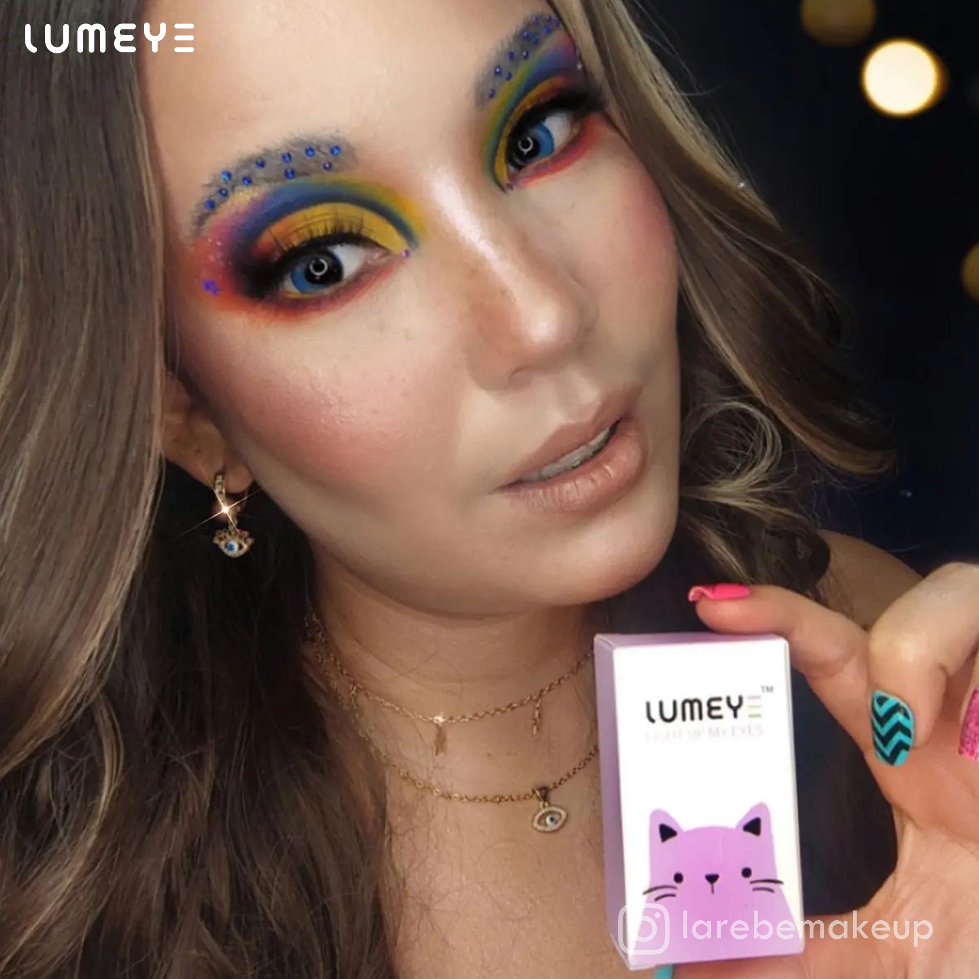 Best COLORED CONTACTS - LUMEYE Fairy Swamp Blue Colored Contact Lenses - LUMEYE
