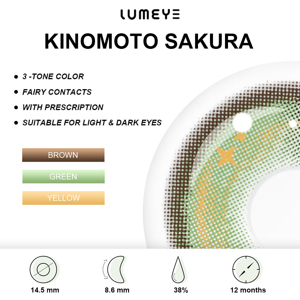 Best COLORED CONTACTS - Cardcaptor Sakura - LUMEYE Kinomoto Sakura Colored Contact Lenses - LUMEYE