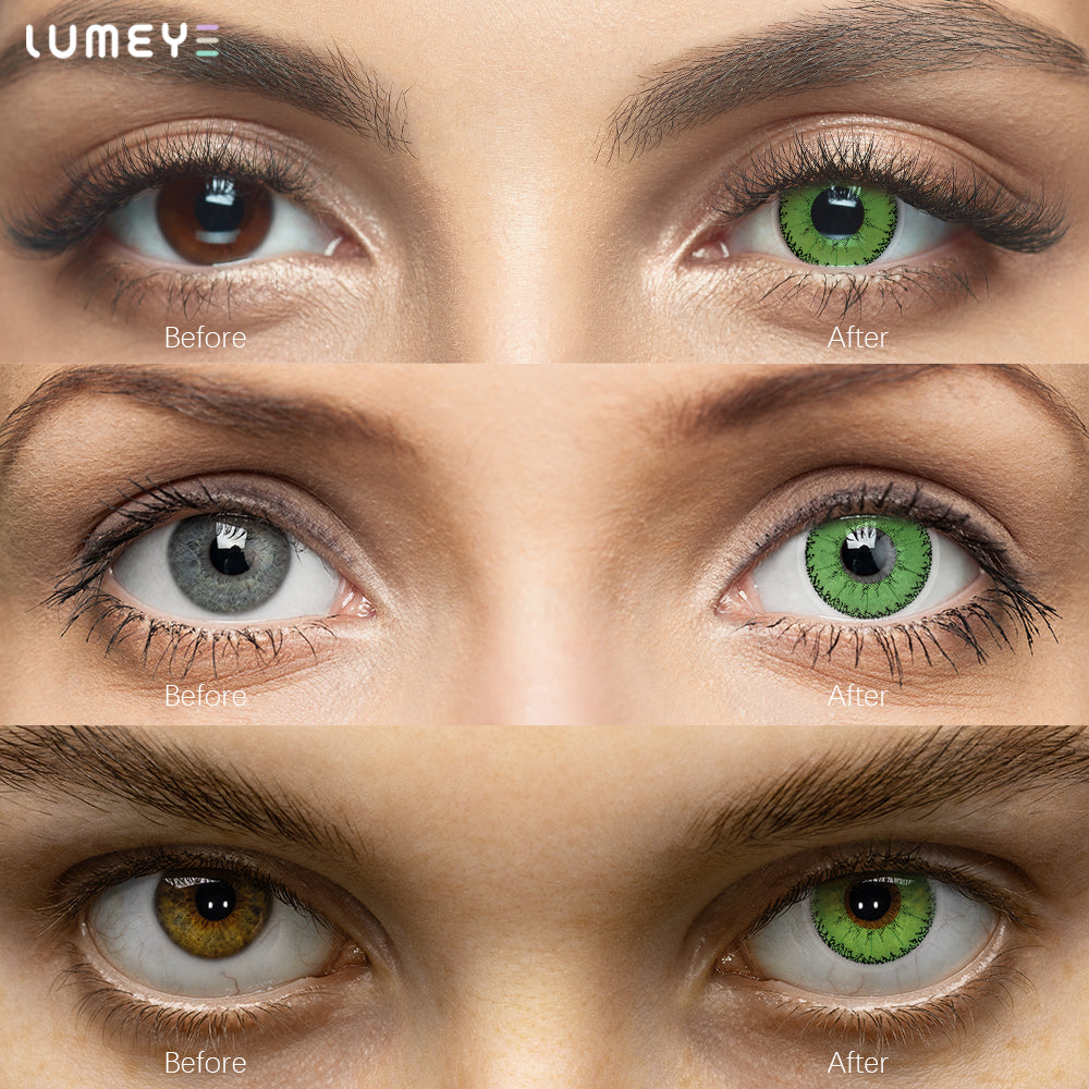 Best COLORED CONTACTS - LUMEYE Demon Green Colored Contact Lenses - LUMEYE